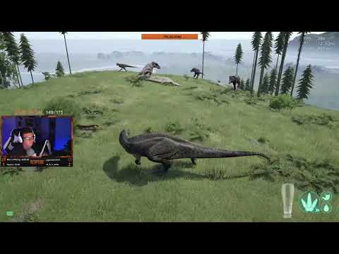 1 Giga Vs. 3 Hurt Rexes & 1 Sub Rex - The Isle Gameplay - Solo Hunt