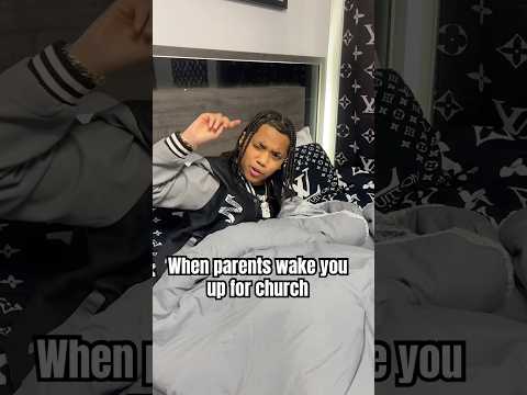 When parents wake you out ur sleep for church 😭😂 #shorts #funny #family #relatable
