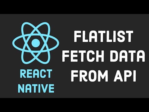 React Native Tutorial 8 Flatlist Fetching Data From Api