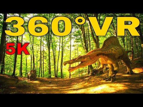 360° VR Dinosaur Experience Jurassic Park #1 Real Dino Parc 5K 3D Split Screen Virtual Reality HD 4K