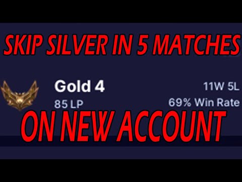 How To Skip Silver & Lower Without Playing Ranked Games (MMR exploit)