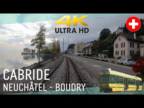 [TRAIN DRIVER'S VIEW][4K] Neuchâtel – Boudry (Littorail) – Octobre 2019