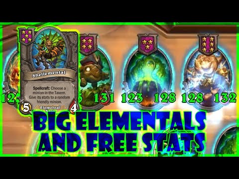 BIG ELEMENTALS AND FREE STATS - Hearthstone Battlegrounds - Ambassador Faelin