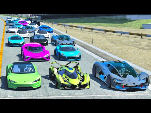 Lamborghini V12 Concept GT vs Electric Hypercars at Spa