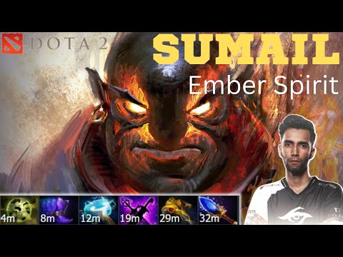 SumaiL Mid Lane Ember Spirit So Insane Fast Farm Like NINJA [7.32] #dota2 #dota #sumail
