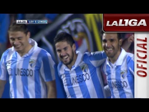 Gol de Isco (1-2) en el Levante UD - Málaga CF - HD