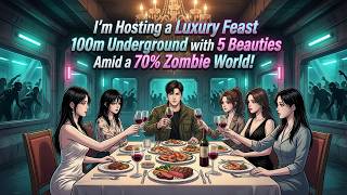 I’m Hosting a Luxury Feast 100m Underground with 5 Beauties Amid a 70% Zombie World!