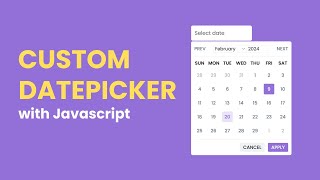 Building a Custom Date Picker Calendar with Javascript