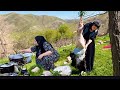 Slaughtering A Sheep And Cooking A Traditional Mountain Dish With Liver Heart And Kidneys