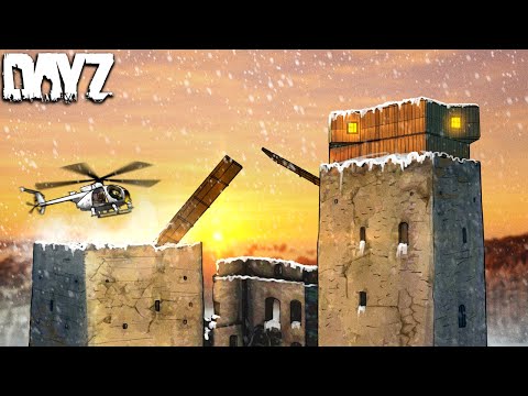 I Built a MASSIVE DRAWBRIDGE CASTLE Base In DayZ!! Ft.Xclusion