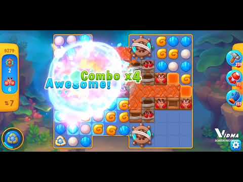 Fishdom. 9279 level no boosters and diamonds. 15 moves