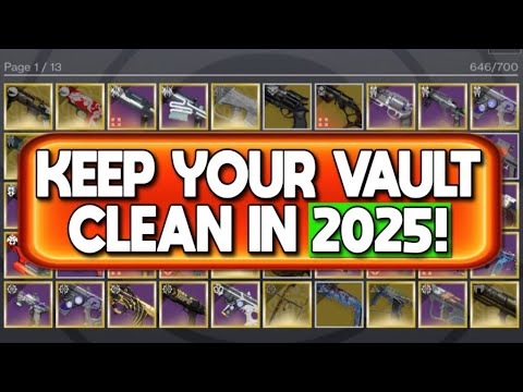 How to Keep Your Vault & Inventory Space Clean in 2025! A COMPLETE Easy To Use Guide! | Destiny 2