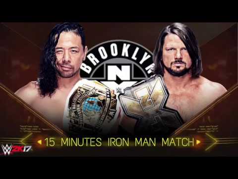 (WWE 2K17) SHINSUKE NAKAMURA VS AJ STYLES 15 MINUTES IRON MAN MATCH [THE REAL DREAM MATCH].