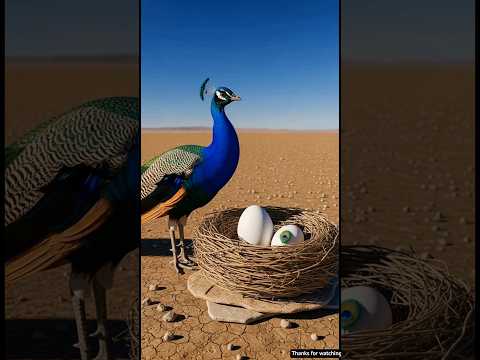 मोर ने पराया अंडा अपना समझा… माँ शुतुरमुर्ग ले गई 😭💔🥚