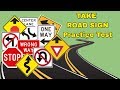 Take a Road Signs  Practice permit Test/Drivers license/DMV 2020