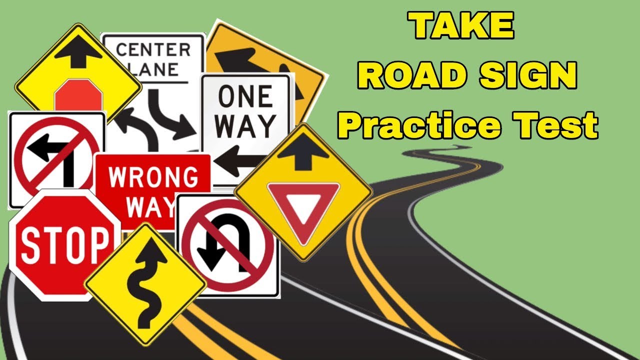 Take a Road Signs  Practice permit Test/Drivers license/DMV 2020