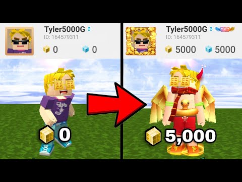 I Spent $5,000 G-Cubes to MAX a NEW ACCOUNT in Blockman Go - BedWars