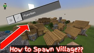 How to Spawn village in Minecraft PE | EySCool