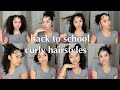 BACK TO SCHOOL HAIRSTYLES FOR CURLY HAIR 🎀|| 3c type
