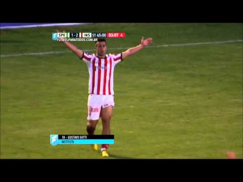 Gol de Gotti. Sp. Estudiantes 1 - Instituto 3. Fecha 40. Primera B Nacional 2015. FPT.