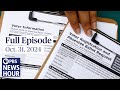 PBS News Hour West Live Episode Oct 31 2024