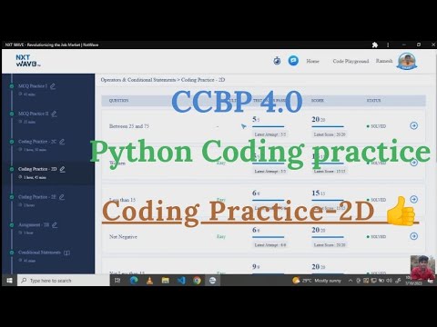 Python Coding Practice 2d Nxt Wave Nxtwave Ccbpacademy Coding Ccbpintensive Python Ccbp