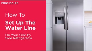 Set Up the Water Line on Your Side-by-Side Refrigerator