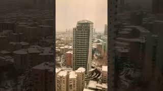 Mövenpick Hotel Istanbul Bosphorus, amazing room view with the snow❄️☃️🤍