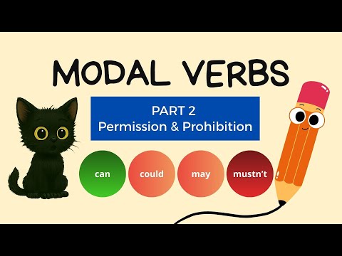 Modal Verbs – Permission & Prohibition | Can, Could, May, Mustn't (English for Beginners)