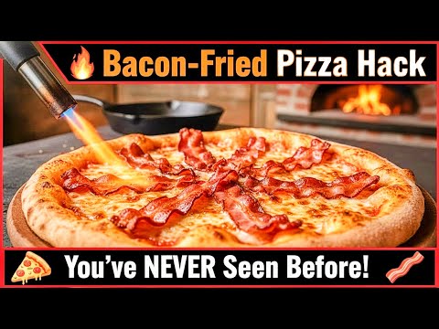 🤯 You Won't BELIEVE This Bacon-Fried Pizza Secret! 🍕🥓