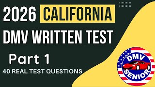 California DMV Written Test 2026 | REAL 40 TEST QUESTIONS
