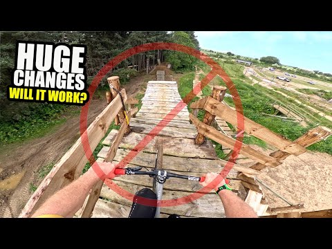 THE UK'S ONLY MTB SLOPESTYLE LINE GETS BIG CHANGES - WILL IT WORK?