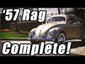 Classic VW BuGs 1957 Oval Window Ragtop Beetle Restoration Complete