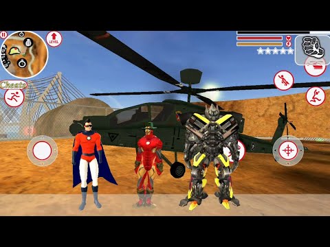 Vegas Crime Simulator - Superhero, Ironman, Transformer in Vegas City Android GamePlay