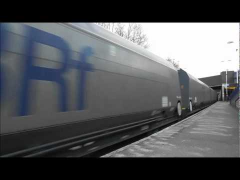 GBRf Rainbow Class 66 No 66720 With 6N95 Tyne Dock to Lynemouth Coal 1st Feb 2012.wmv