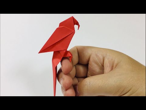 Wie man einen Origami-Papagei basteln. Wie man mit Leichtigkeit einen Papagei aus Papier basteln
