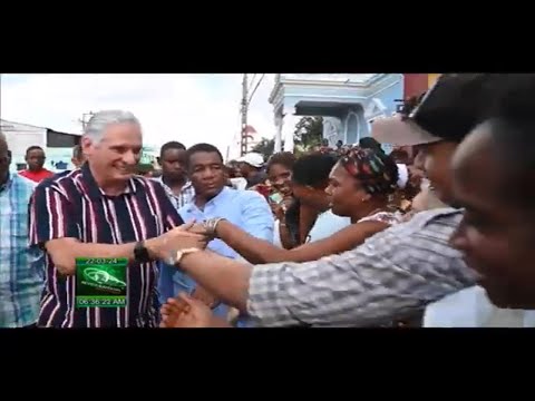 Cuba: Recorre Díaz-Canel municipio de Songo-La Maya