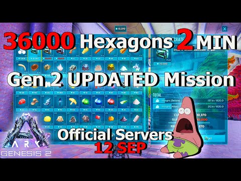 Ark Genesis Part 2 Best Missions To Farm HEXAGONS And LOOT Easy GUIDE OFFICIAL
