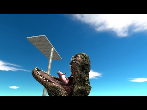 GIANT T-Rex Head Eats Units - Animal Revolt Battle Simulator