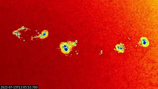 20250721 Developening of Sunspots AR4139 AR4143 AR4146 ( SDO )