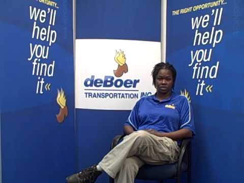 deBoer Transportation, driver testimonial