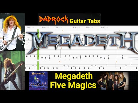 Five Magics - Megadeth - Guitar + Bass TABS Lesson
