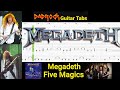 Five Magics - Megadeth - Guitar + Bass TABS Lesson