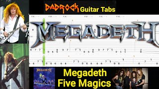 Five Magics - Megadeth - Guitar + Bass TABS Lesson