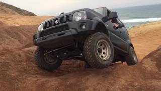 Suzuki Jimny 3"/235.75.15+lock right.Заезжает в горку