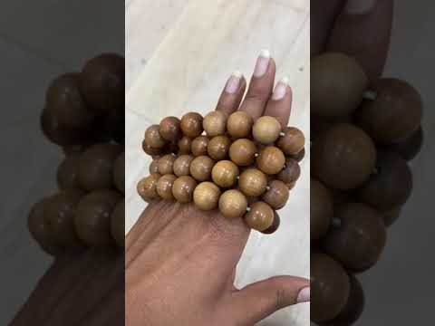 8 mm Natural Sandalwood Mala Beads