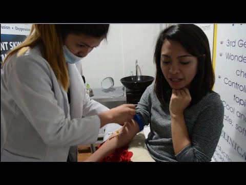 Papalitan sa pamamagitan ng isang matamis na pagkain Lymphatic paagusan massage para sa pagbaba ng timbang bago at pagkatapos ng