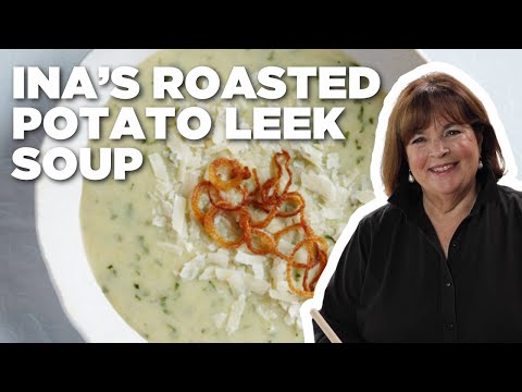 Ina Garten's Roasted Potato Leek Soup | Barefoot Contessa | Food Network