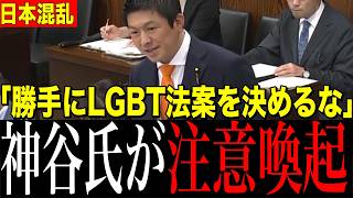 【LGBT問題】※日本人は見てください...参政党の神谷氏が危険信号！最新のLGBTの法案に切り込む