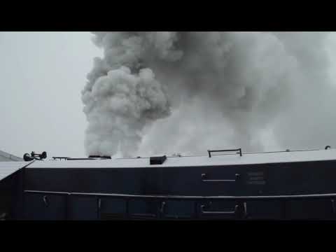 Pornire Locomotiva Diesel 740 604 4 iarna